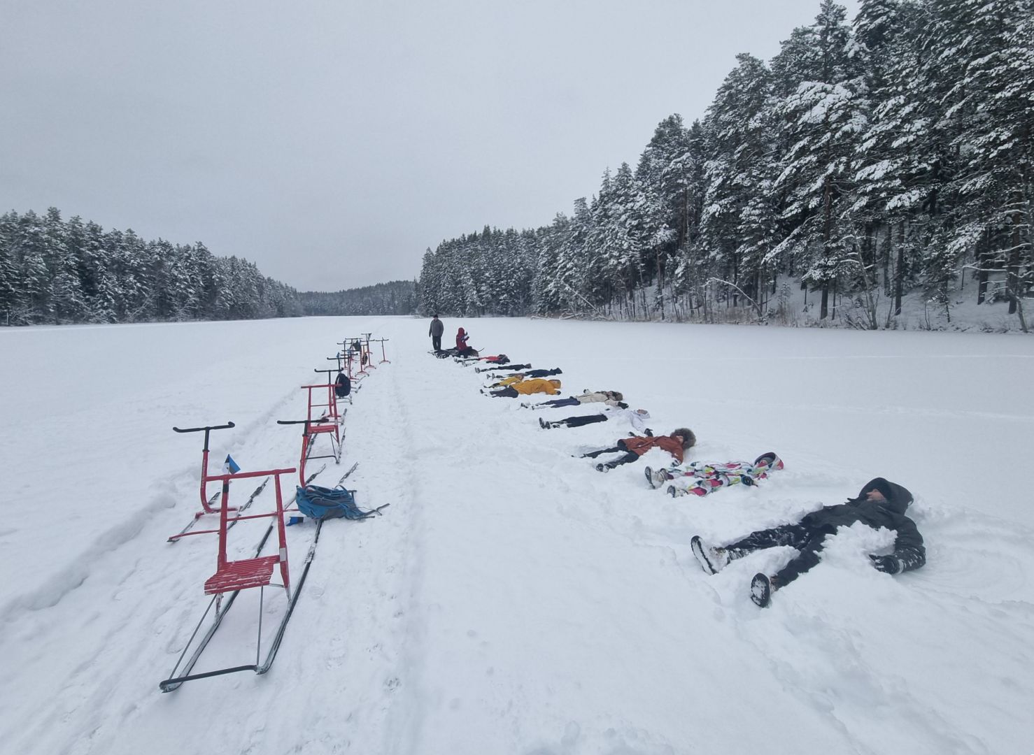 tõukekelgumatkad Pühajärvel