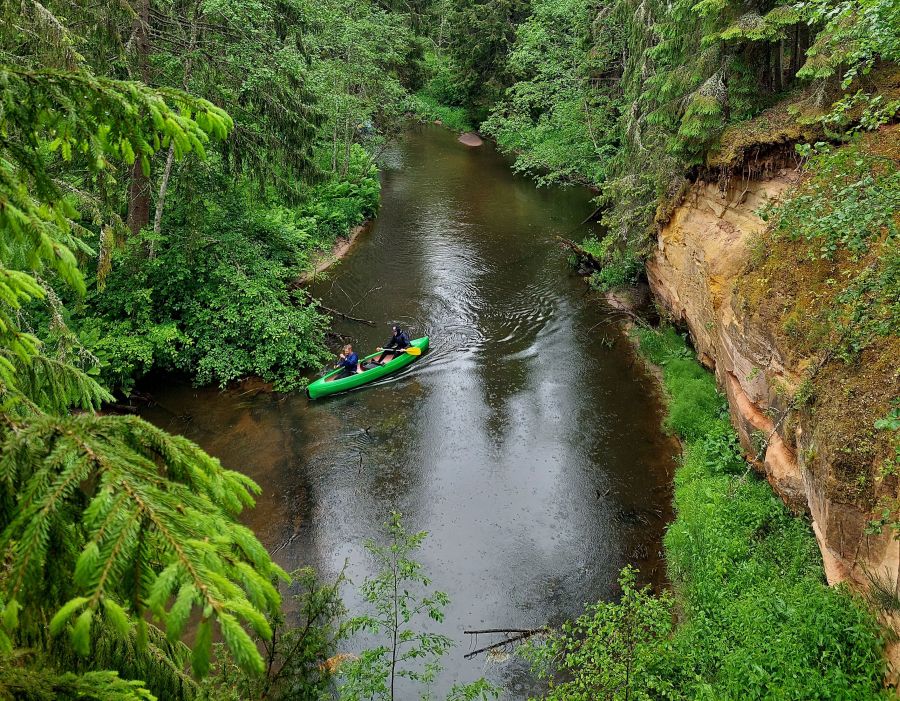 Kanuumatkad Ahja jõel, Taevaskojas